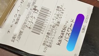 チェックイン伝票